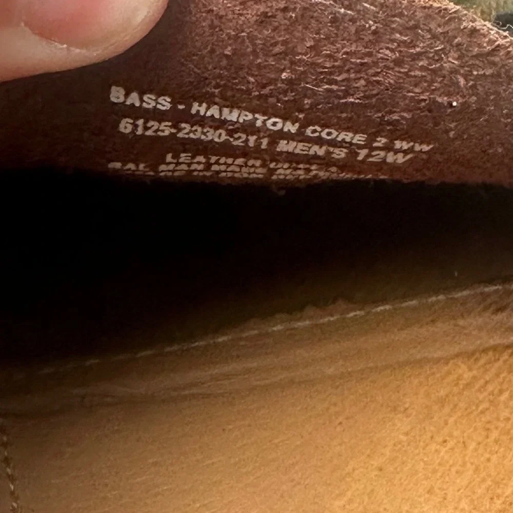Bass Hampton Core 2 Boat Shoes Mens 12W Leather Moccasins Coastal Preppy Yacht